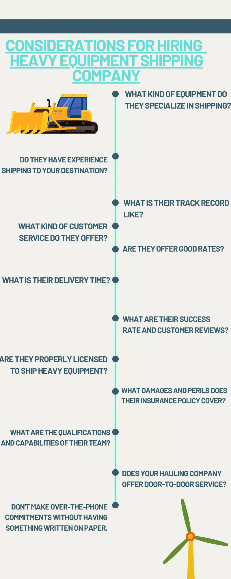 Heavy Equipment Shipping – 15 Considerations For Finding The Best Company